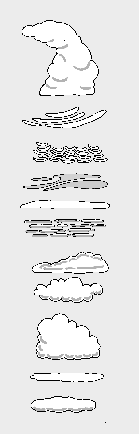 Clouds drawing
