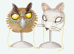 masks of owl and pussycat